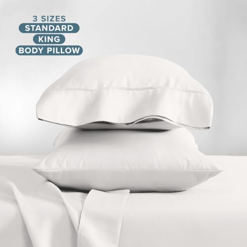 Image of Bare Home Pillowcases Open End (Standard Set of 2, Antique White)