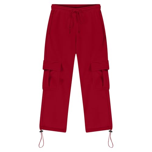 Boys Sweatpants Kids Fleece Fall Elastic Waist Drawstring Athletic Cargo Pants Teen Boys Running Pants with Pockets4