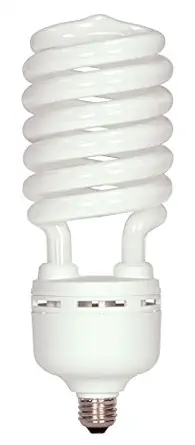 Satco S7377 105 Watt (400 Watt) 7000 Lumens Hi-Pro Spiral CFL Daylight White 5000K Medium Base 120 Volt Light Bulb