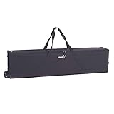 Lakewood Soft-Sided Hard Deluxe Double Scoped Rifle Case W/Wheels - Black