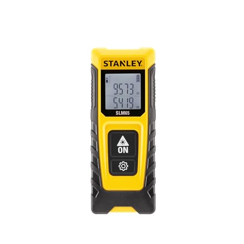 Image of STANLEY STHT77065-0 20M Cordless Laser Distance Measurer with 2xAAA Battery for Distance Area and Volume Measurement with Colour Screen for Home, DIY & Professional Use, 1 Year Warranty,