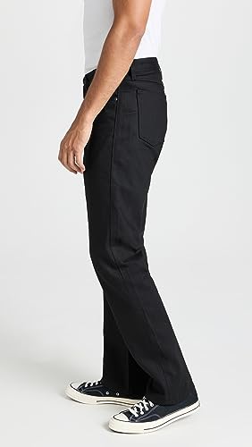 Naked & Famous Denim Men's True Guy - Solid Black Selvedge Jeans4