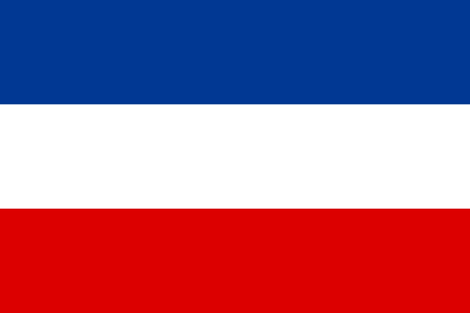 Grand drapeau Civil Ensign de Serbie-et-Monténégro pavillon historique