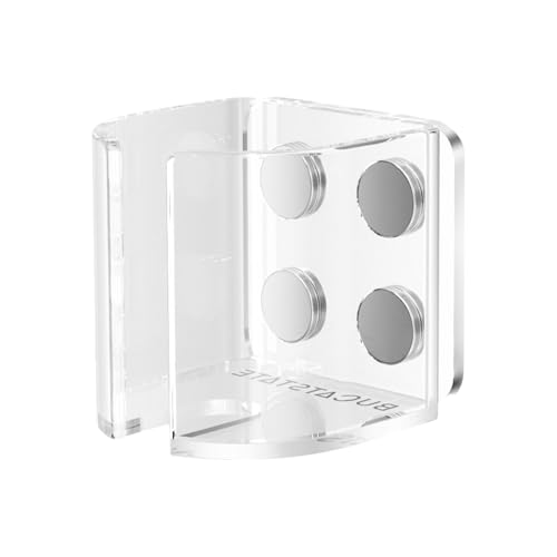 Hamster Water Bottle Holder, Transparent Hamster Bottle Holder, Magnet Small Animals Water Feeder Brackets, Fits Bottles up to Dia 2 inches, For Hamsters Small Pets (Bottle Not Included)