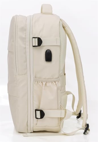 Acer Estilo Premium 15.6 Inch Beige Color Backpack I Water Resistent Polyester I Expandable, 2 Zipper Front Pocket, 2 More Compartment for Laptop and Other Accessories I USB Charging I Strolley Strap 8 31KaTEGnH2L