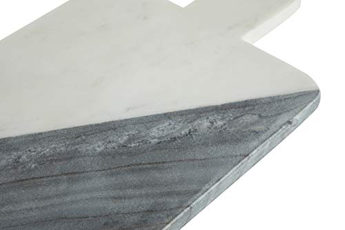 Premier Housewares Marble Chopping Board, Cutting, White/Grey - 39 cm - Image 2