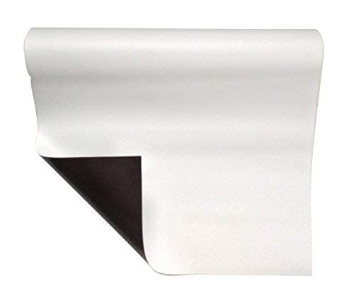 Magneetfolie wit mat gecoat 0,6 mm x 1 m x 20 m rol - flexibele magnetische folie, in digitale druk bedrukbaar, hecht op alle metalen oppervlakken