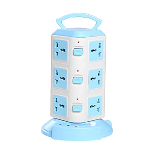 Tower Surge Protector Power Strip Multi Plug Outlet with 3 USB Ports & 8 Universal Socket Plugs, 6.6...