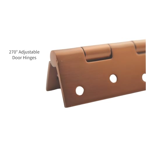 Image of Stainless Steel Window & Door Butt Hinges Kabja for Home /Office /Hotel for Main Door /Wooden Door /Kitchen, SS Welded Heads(12 Piece,Rose Gold, 4 Inch x 12 Gauge /2.5 mm