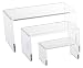 Medium Low Profile Riser 3pcs Set in Clear Acrylic by Tripar