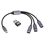 1) Le colis est livré avec un adaptateur USB Type-A vers USB de type C. Fonctionne avec la plupart des appareils OTG de type C. Design réversible et connecteur d'alimentation de type C.