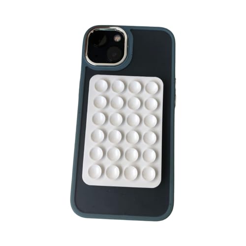 Suporte Adesivo Silicone com Ventosa de Succção para Celular Capa de Celular com Ventosa (Branco)