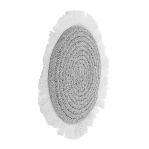 ANDRESLAD Boho Home Decor Coasters Scandinavian Style Heatproof Tabletop Protection Round Woven Mat Scandinavian Coasters Kitchen Accessories