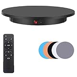 Hydravex Présentoir Rotatif électrique, Plateau tournant motorisé avec télécommande et 5 F...