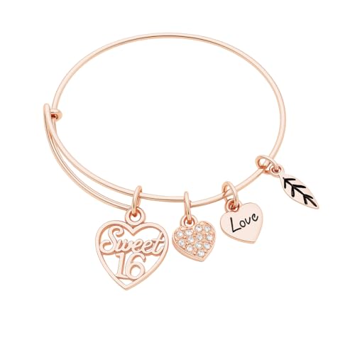 Infinity Collection Girls Sweet 16 Bracelet, Sweet 16 Jewelry - Happy 16th Birthday Gift- Sweet Sixteen Birthday Gift For Girls, Daughter, Granddaughter, Friend