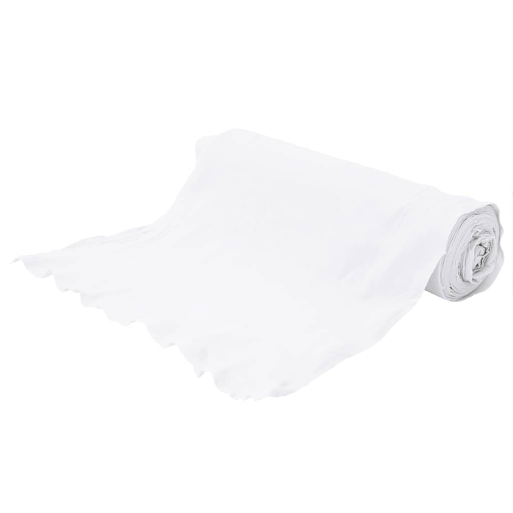 vidaXL Membrana geotextil Fibra de poliéster Blanco 1x150 m