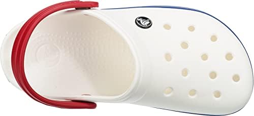 Crocs Unisex Men's and Women's Crocband Clog, White/Blue Jean, 6 Women/4 Men | Image 4