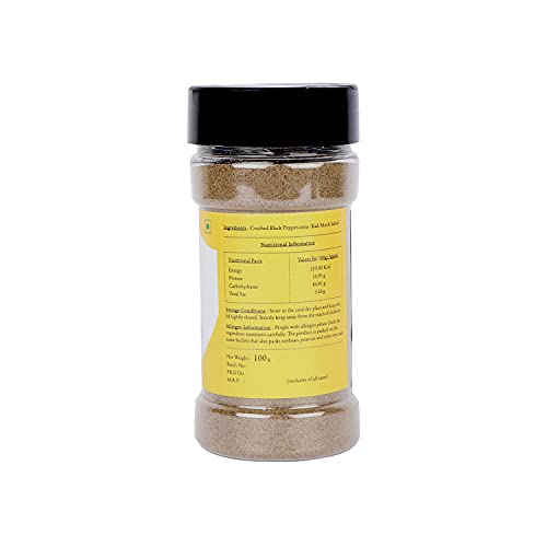 Image of Malikaz' The Royale Taste Black Pepper | Kali Mirch Powder Jar, 100 g | King of Spices | 100% Natural | No Additives | Easy to Provide a Flavour Boost to All Your Dishes | (Pack of 3)