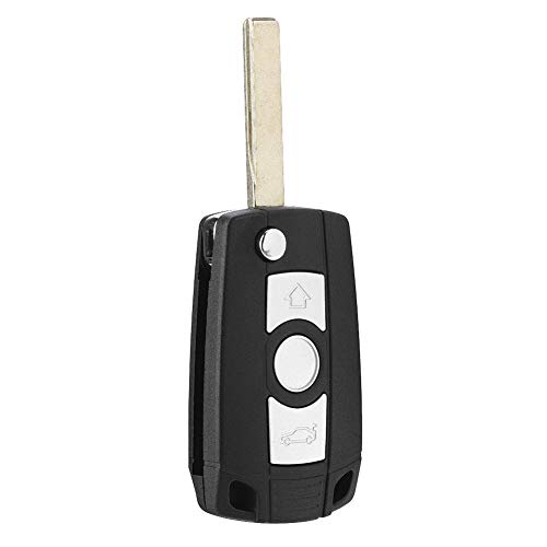 Key Fob Case, with Uncut Blade Folding Flip Key Fob Case 3 Button Key Shell Cover - Image 2