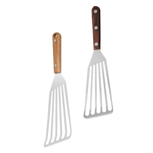 JECOMPRIS 2Piezas Espátulas Inoxidable Cocina Herramientas de Cocina y Prácticas Freír y Salteados