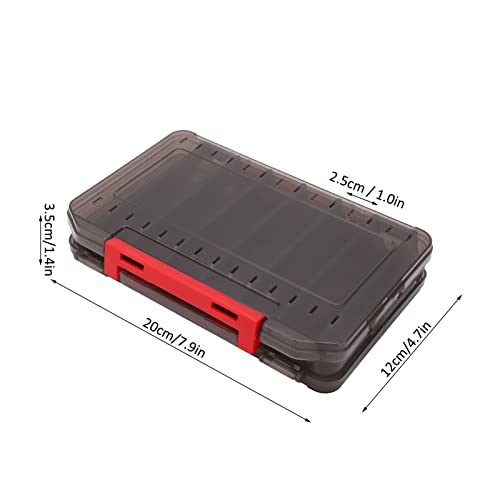 Doppelseitige wasserdichte Köderbox für Angelzubehör, Anti-Verlust