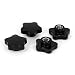 New Lon0167 M16 Female Featured Thread 65mm Dia reliable efficacy Star Head Screw Clamping Knob Grips Black 4Pcs(id:0cc 9c 03 51b)