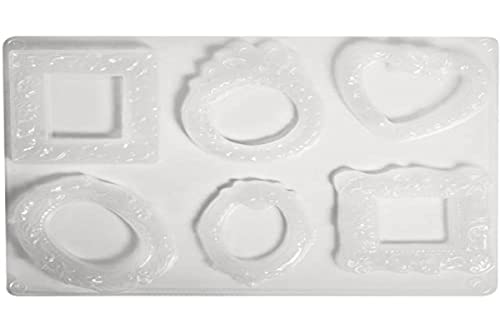 Rayher 36008000, stampi per cornici, 6 motivi