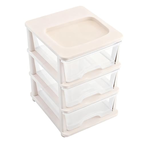 Haofy Organiseur de Tiroir Réglable avec Design Empilable 30,5 X 20,3 X 15,2 Cm pour Petits Appartements, Camping-cars et Dortoirs Armoire de Rangement Multicouche en Matériau PP Durable pour les (3