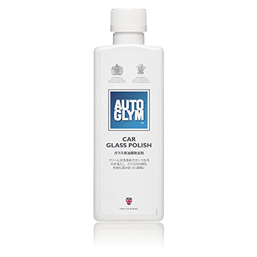 Autoglym Car Glass Polish (Lustrant pour Vitres de Voiture) 325 ml - Enlève la Saleté Due à la Circulation, la Graisse, la Cire, les Insectes et bien d’autres (Usage Intérieur et Extérieur)
