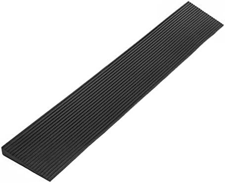 1" Rise Rubber Door Threshold Ramp for wheelchairs, 2000 LBS Capacity 35.5'' Long Non-Skid Solid Rubber for Home Doorways Heavy Duty Door Step Ramp for Mobility Scooters and Power Chairs