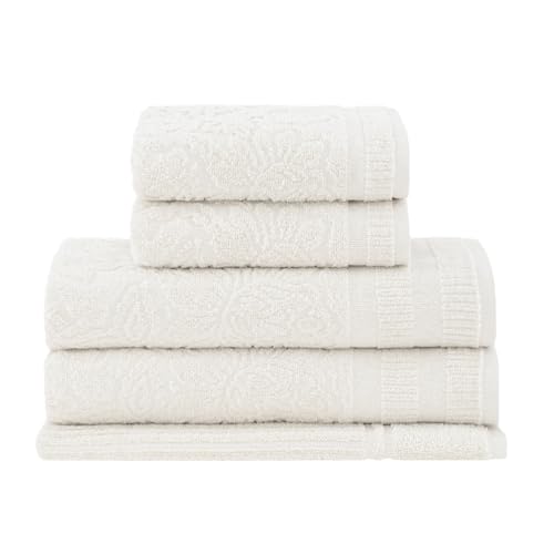 Buddemeyer Jogo de Toalhas Botanique Extra Soft Marfim 5 peças