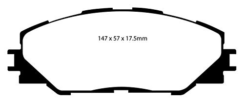 Image of EBC Brakes Redstuff 3000 Series Sport Brake Pad Set DP31792C to Fit SCION,PONTIAC,TOYOTA