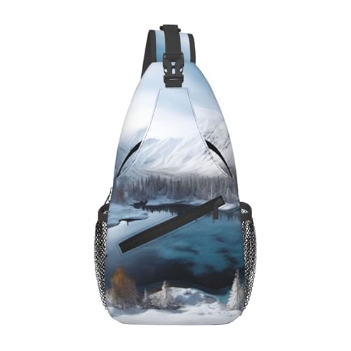 Bolso cruzado impermeable para trekking y viaje miniatura 1