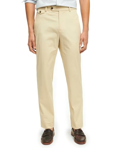 Brooks Brothers Men's Stretch Supima Cotton Poplin Chino Slim Fit Pants