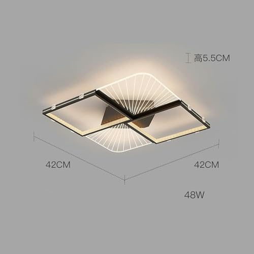 Éclairage de plafond LED carré pour illuminer vos soirées en famille - 3