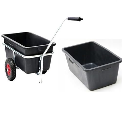 Handwagen 2-Rad Bollerwagen Gerätewagen Zusatz Wanne 150 Kg Ladevolumen Kelberg Schubkarre 120 l (gehäuft)