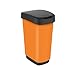 Produktbild Rotho Twist Mülleimer 50l mit Deckel, Kunststoff (PP) BPA-frei, orange, 50l (40.1 x 29.8 x 60.2 cm)