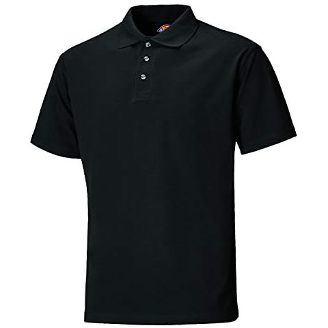 Dickies Black Short Sleeve Polo Shirt Cover