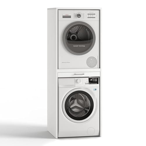 Tu Torre de Lavado para la secadora encima de la lavadora, Blanco