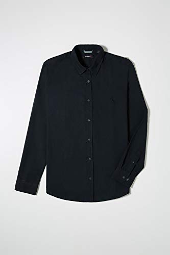 CAMISA PF ML OXFORD BLACK,PRETO,M