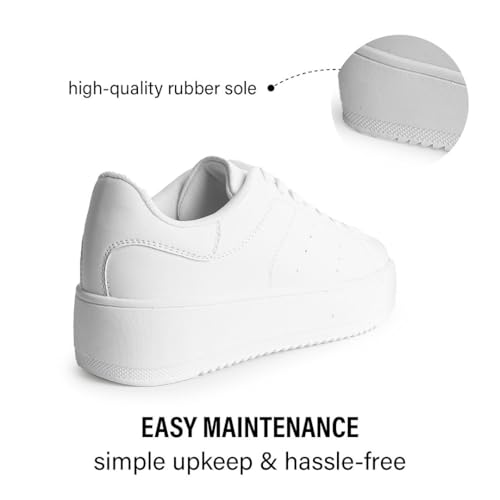 J. Adams Hero Platform Sneakers for Women - Casual Lace Up Fashion Tennis Shoes4