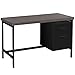 Monarch Specialties Contemporary Laptop Table with Drawer and File Cabinet Home & Office Computer Desk-Metal Legs