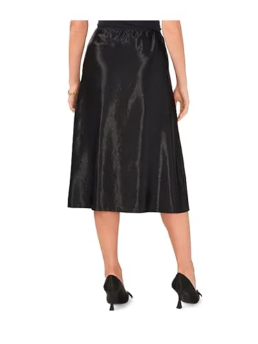 Vince Camuto Womens Gray Textured Unlined Pull On Elastic Waist Midi A-Line Skirt XS2