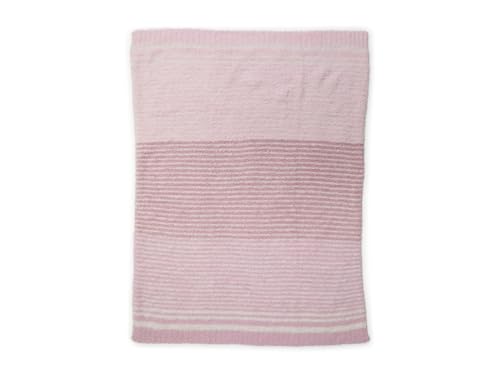 Image of Barefoot Dreams Kids CozyChic Gradient Stripe Stroller Blanket - Soft Blankets - Polyester Fabric Petal Multi One Size One Size