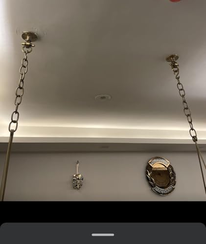 Image of 6 INCH Long Jhula Antique Brass Finish Kada Hanging Hooks and jhulla Kadu Heavy Duty Hooks For Hanging Hammock & Swing With 8 Anchor Bolt Fastener [Pack of 2] Weight Capacity 1000kg Non-Rustic