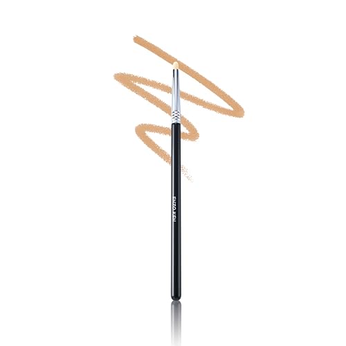ENZO KEN Pincel de sombra de ojos de pelo de cabra natural, cepillo pequeño para mezclar sombra de ojos, cepillo de mezcla de ojos, cepillo de contorno de nariz, brochas de maquillaje para mezclar