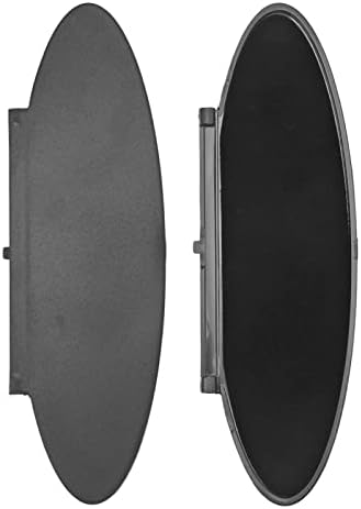 Visor Mirror Cover, 2pcs Black Abs Car Sun Visor Mirror Cover