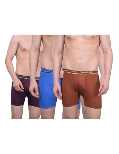 Image of Dollar Lehar Mens Combed Cotton Trunk - Actual Colour May Vary