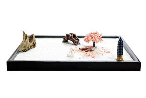 ICNBUYS Zen Garden Accessory - Mini Sakura Tree Height 2.76 inches 7 cm - Thumbnail 2