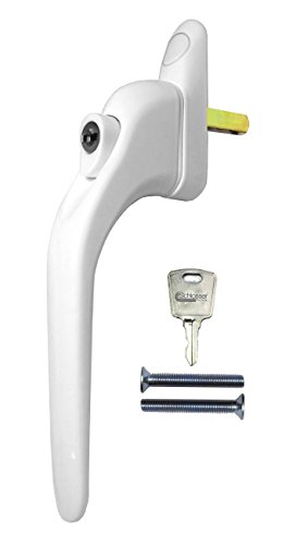 Preisvergleich Produktbild Universal uPVC Fenstergriffe Reparatur-Set für Doppelverglasung Inline Weiß, Alle Größen